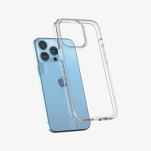 ACS03204 - iPhone 13 Pro Max Case Ultra Hybrid in crystal clear showing the back